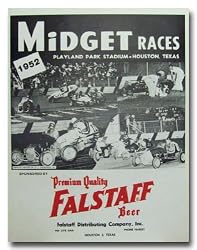 1952 Texas Playland Park Stadium Poster Print