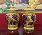 Tuscany Grape Salt and Pepper Shakers Set