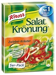 Knorr Salat Kronung Zwiebel-krauter (Salad Herbs with Onion), 5-Count Packets (Pack of 5)