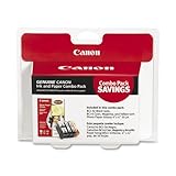 Canon 4479A292 BCI-3e/BCI-6 Cartridges and Glossy Photo Paper Combo Pack
