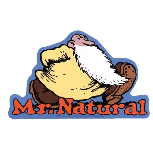 R Crumb - Mr Natural Decal - Sticker