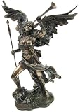 Archangel Saint Gabriel Statue Bronze Powder Cast Sculpture 12 1/4-inch