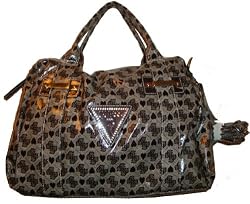 Guess Purse Handbag Tote Love Candy Black