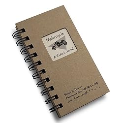 Motorcycle, A Rider's Journal - MINI Kraft Hard Cover (prompts on every page, recycled paper, read more...)