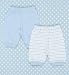 2 Pack Petit Bebe Pure Cotton Plain Stripe Joggers