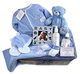 Baby Boy's Sweet Dreams with Teddy Bear Baby Gifts and Baby Hampers