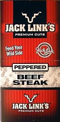 Jack Link's Peppered Beef Steak Jerky 1 oz Sticks (Pack of 12)