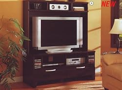 Plasma Tv Entertainment Center In Rich Cappuccino Finish