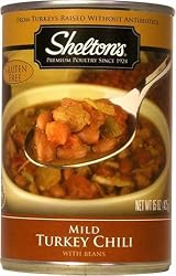 Shelton's Turkey Chili, Mild CWB, 15-Ounce Cans (Pack of 12)