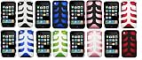 Premium Rubberized Shell Cover with Fishbone Super Grip for Apple iPhone 3G 8GB 16GB (Choose from 8 Styles: Black/White, Blue/White, Blue/Black, Green/White, Pink/Black, Pink/White, Red/Black, Red/White)