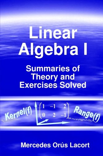 linear algebra i summaries of theory and exercises solved