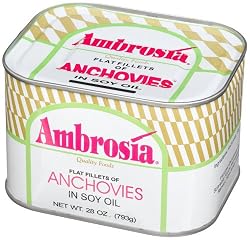 Ambiance Anchovy Fillets In Soy Oil , 28-Ounce Can (Pack Of 2)