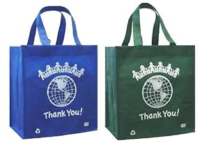 Reusable Grocery Totes, Super Saver 12 Pk, "Thank You!"