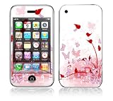 Pink Butterfly Fantasy Decorative Skin Cover Decal Sticker for Apple 3G iPhone / iPhone 3GS 3G S
