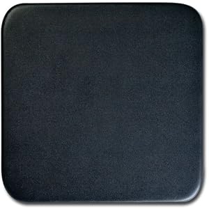 Genuine Black Leather 4" Square Coaster
