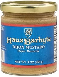 Haus Barhyte Mustards Dijon Mustard, 9-Ounce Jars (Pack of 12)