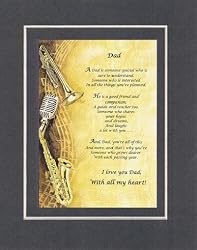 Touching and Heartfelt Poem for Fathers - Dad, Poem on 11 x 14 inches Double Beveled Matting