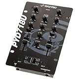 Pyle-Pro PYD718U 2 Channel Professional Stereo DJ Mixer (6.5, RCA Inputs, RCA Output, USB Input)