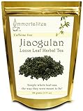 Gynostemma Tea (Jiaogulan Tea) - Loose Leaf Herbal Tea - Powerful Adaptogen - Boosts Your Immune System - Stimulates Blood Flow - No Seeds or Powder - More Holistic Than Extracts - 100 Grams (3.5 oz)