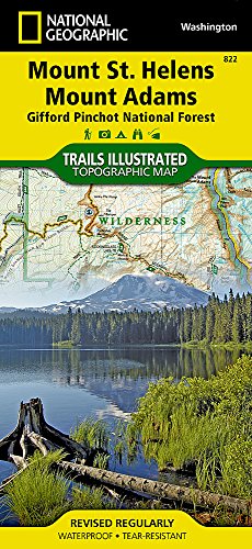 mount st helens mount adams gifford pinchot national forest national geographic trails illustrated map