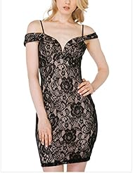 V-neck Floral Print Polyester/Spandex Halter Off the Shoulder Full Length Lace Jumpsuit 