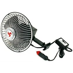 6" Oscillating Car Fan Automotive Boat Mobile Home 12V