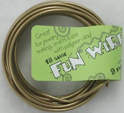 Fun Wire 18 Gauge Coil - Icy Gold