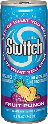 The Switch Carbonated Juice, Fruit Punch, 8-Ounce Cans (Pack of 24)