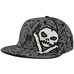 NASCAR Voodoo Ride Black Skulls Flex Hat