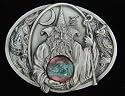Wizard With Crystal Ball (Dragon In Crystal Ball) Belt Buckle