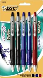 BIC Velocity Retractable Ball Pen, Medium Point (1.0 mm), Assorted colors