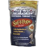 Little Remedies Saf-T-Pops, Soothing Throat Pops, With Vitamin C and Zinc, 15 pops (Pack of 3)