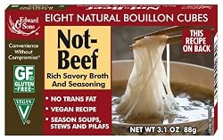 Edward & Sons Not-Beef Bouillon Cubes, 3.1-Ounce Boxes (Pack of 12)