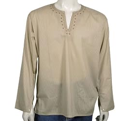Mens Embroidered Comfort Cotton Kurta Chest 42 inches