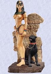 Egyptian Princess statue Bastet Goddess Panther Sculpt sculpture (The Digital Angel)