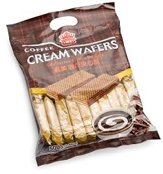 I Mei Cream Wafers, Coffee, 17.64-Ounce Packages (Pack of 8)