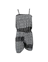 Rayon Geometric Print Jumpsuit 