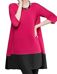 Cotton/Linen 3/4 Sleeves  Dress