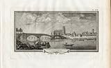 Antique Print-Pl.XXII-RIVER BOAT-BRIDGE-SEINE-MANTES-CHURCH-Perronet-1782