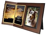 "Her Journey's Just Begun" Poem Pet Loss Sympathy Picture Frame Gift and Memorial Keepsake