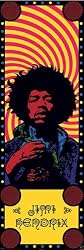 Jimi Hendrix - Music Door Poster (Psychadelic) (Size: 21" x 62")