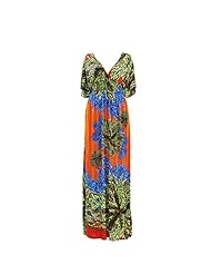 Sexy Spring Summer Chiffon/Jersey/Knit Floral Print Short Sleeves  Dress