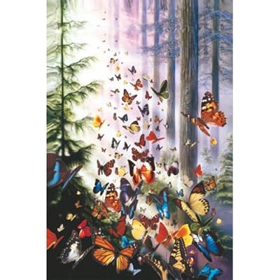 Bridge Score Pad - Butterfly Woods - 50pages - 3.5 x 5.5 - Pack of 3