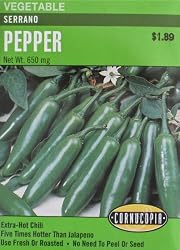 Extra Hot Serrano Pepper Seeds