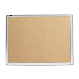 Quartet 2' x 1.5' Cork Bulletin Board with Aluminum Frame (2301)
