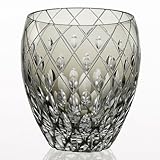 Kagami Crystal Edo Kiriko traditional craftsman Shinozaki Hideaki shochu rock glass Black T682-2641-BLK
