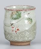 粉引山帰来　寿司湯呑　赤　【寿司湯呑】