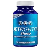JETFIGHTER SLEEP - JET LAG RELIEF with MELATONIN 1 mg   L-THEANINE 200 mg and more - FIGHTS SLEEPLESSNESS - For TRIPS across multiple TIME ZONES - 30 SLEEP AID Pills - Get it before a flight to EUROPE, ASIA, AFRICA or AUSTRALIA - Helps regulate CIRCADIAN RHYTHM