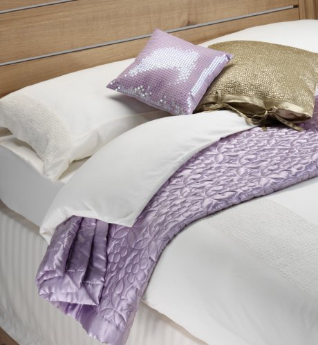 Satin Heart Quilted Bedcover