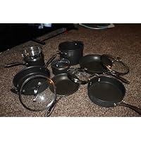 FOOD NETWORK 11-PC HARD-ANODIZED NONSTICK COOKWARE SET